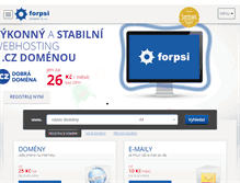 Tablet Screenshot of forpsi.com